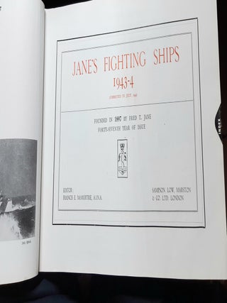 JANE'S FIGHTING SHIPS 1943-4 (Corrected to July 1944).