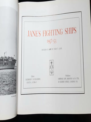 JANE'S FIGHTING SHIPS 1952-53.
