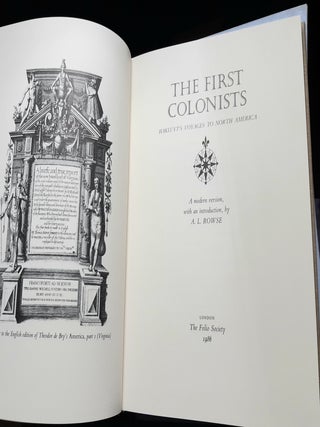 THE FIRST COLONISTS Hakluyt's Voyages to North America.