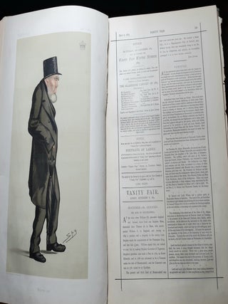 VANITY FAIR A Weekly Show of Political Social & Literary Wares July 7 - December 1 1883.