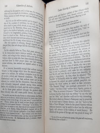 THE CALAMITIES AND QUARRELS OF AUTHORS With Some Inquiries Respecting Their Moral and Literary Characters and Memoirs for Our Literary History.
