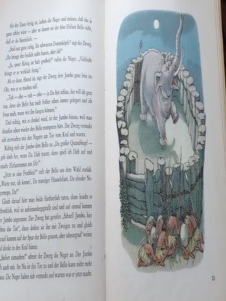 SCHNIPSEL DER ELEFANTENF&Auml;NGER IN AFRIKA Eine Zwergengeschichte M&uuml;nchner Bilderbogenb&uuml;cher Reihe B Band 1.