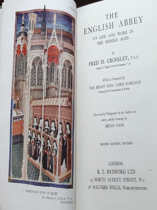 THE ENGLISH ABBEY Its Life and Work in the Middle Ages (British Heritage Series).