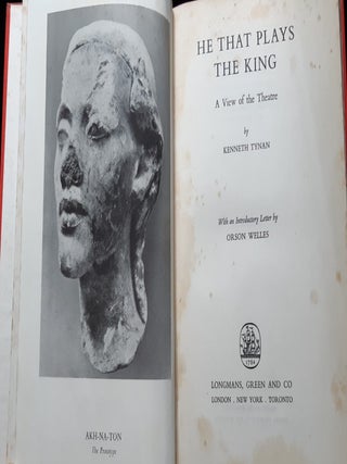 HE THAT PLAYS THE KING A View of the Theatre.