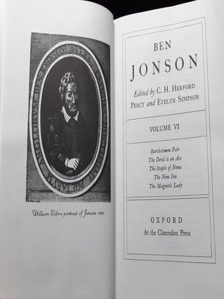 BEN JONSON Complete Critical Edition Volume VI Bartholomew Fair, The Devil is an Ass, The Staple of News, The New Inn, The Magnetic Lady.