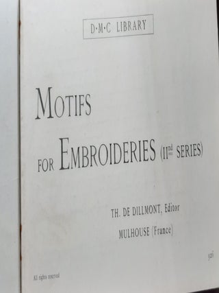 MOTIFS FOR EMBROIDERIES (No. 2) IInd Series.