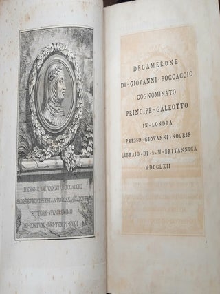DECAMERONE DI GIOVANNI BOCCACCIO Cognominato Principe Galeotto.