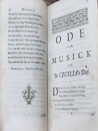 MR POPE'S MISCELLANY Miscellany Poems in Two Volumes.