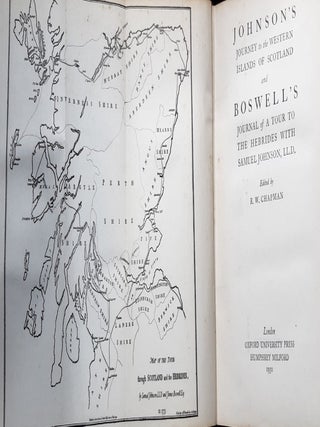 JOHNSON'S JOURNEY TO THE WESTERN ISLES OF SCOTLAND And Boswell's Journal of a Tour to the Hebrides with Samuel Johnson.