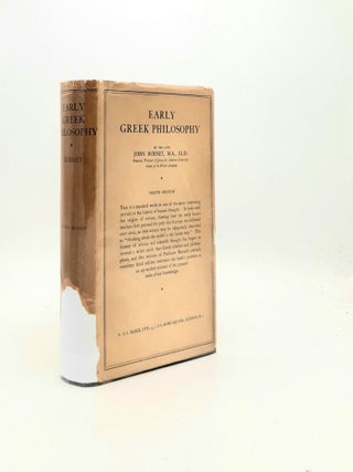 Item #197028 EARLY GREEK PHILOSOPHY. BURNET John