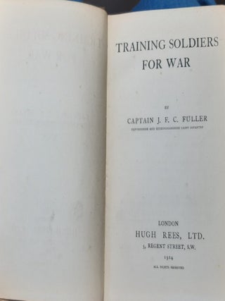 TRAINING SOLDIERS FOR WAR