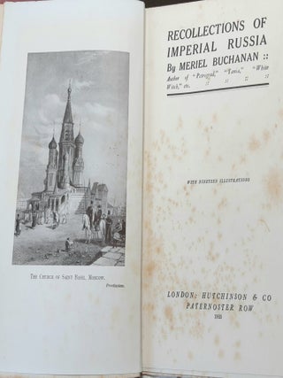 RECOLLECTIONS OF IMPERIAL RUSSIA