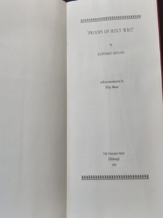 PROOFS OF HOLY WRIT