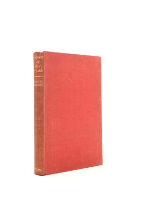Item #197835 POEMS OF MANY YEARS. BLUNDEN Edmund