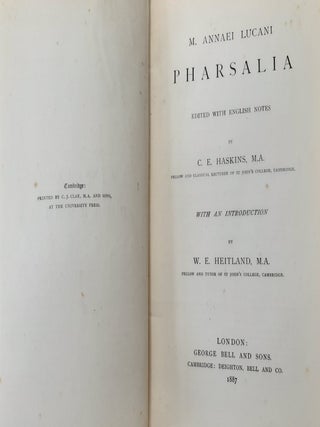 M. ANNAEI LUCANI Pharsalia.