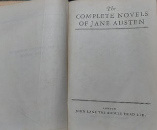 THE COMPLETE NOVELS OF JANE AUSTEN Complete in One Volume.
