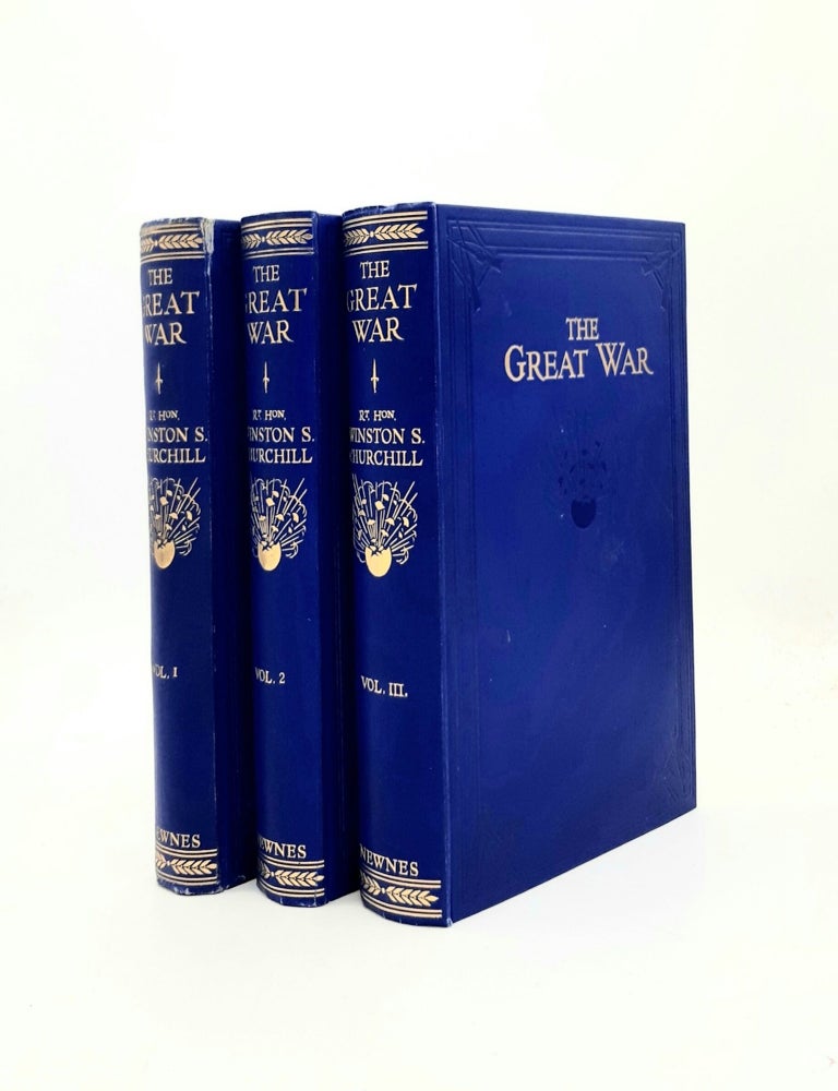 Item #198193 THE GREAT WAR Fully Illustrated with Photographs Drawings and Maps in Three Volumes. CHURCHILL Winston S.