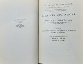 MILITARY OPERATIONS FRANCE AND BELGIUM 1914 Mons, The Retreat to the Seine, The Marne and the Aisne August - October 1914.