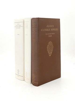 Item #198580 AELFRIC'S CATHOLIC HOMILIES Introduction Commentary and Glossary [&] The...