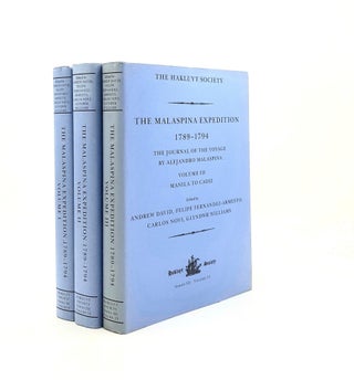 Item #199032 THE MALASPINA EXPEDITION 1789-1794 Journal of the Voyage by Alejandro Malaspina...