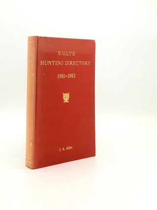 Item #199424 BAILY'S HUNTING DIRECTORY 1981-1982. BAILY'S
