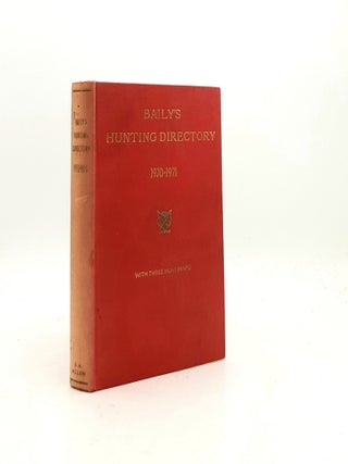 Item #199428 BAILY'S HUNTING DIRECTORY 1970-1971. BAILY'S