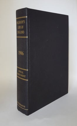 Item #51825 HALSBURY'S LAWS OF ENGLAND Annual Abridgment 1986. HEATHFIELD Elizabeth MUGFORD Kenneth