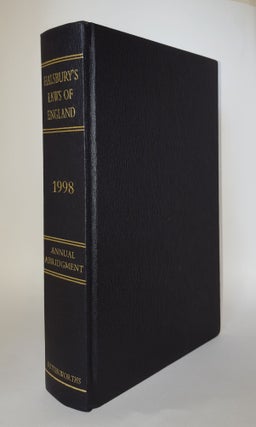 Item #51827 HALSBURY'S LAWS OF ENGLAND Annual Abridgment 1998. HETHERINGTON Simon