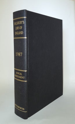 Item #51828 HALSBURY'S LAWS OF ENGLAND Annual Abridgment 1987. HEATHFIELD Elizabeth MUGFORD Kenneth
