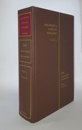 Item #51858 HALSBURY'S LAWS OF ENGLAND Cumulative Supplement 1997 Part 1 Volumes 1 - 21....