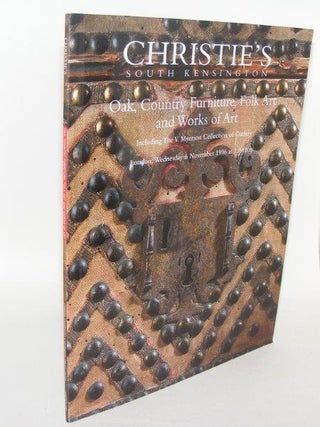 Item #84420 OAK COUNTRY FURNITURE FOLK ART AND WORKS OF ART Including the V. Myerson Collection...