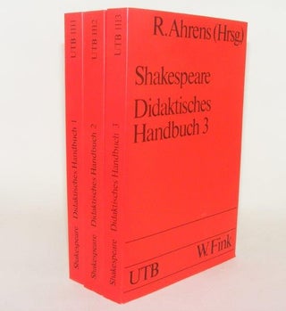 Item #84593 WILLIAM SHAKESPEARE Didaktisches Handbuch 1 2 & 3. AHRENS Rüdiger